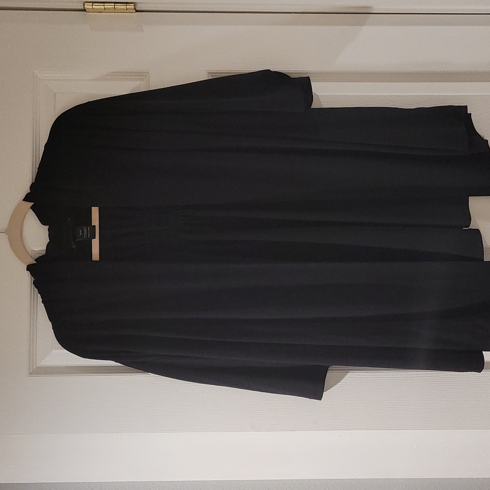 Lane Bryant open front black top.